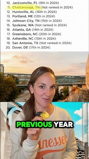 Chattanooga is the 11th most moved to city in 2025
