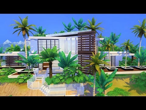 MODERN TROPICAL MANSION w/ Thomas TV | Sims 4 Speed Build