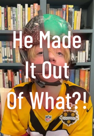 Football Helmet Made From Unexpected Materials