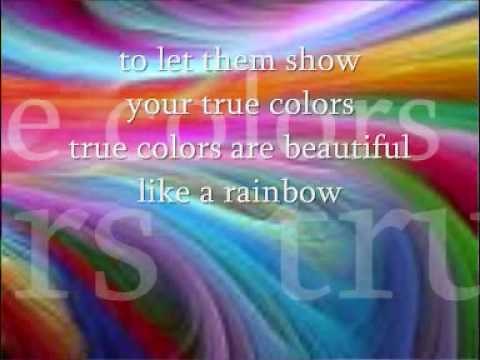 True colours by cyndi Lauper with lyrics