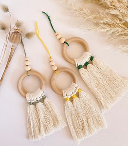 Macrame Car Diffuser: Boho Essential Oil Air Freshener - Etsy