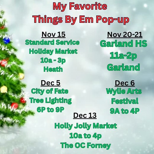 ✨ Holiday pop-up season is here! ✨ Find our T-Shirt Bar at markets...