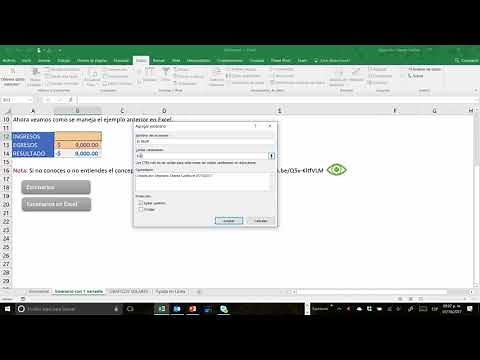 Escenarios con Excel