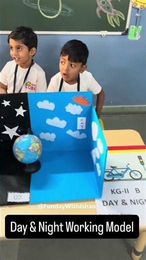 Day and Night Working Model 🌍🌞| Earth Rotation Science Project | School Exhibition Model Ideas #yt
