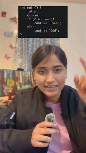 Gyani Kumari on Instagram: "Interviewer: “Check if a number is Even or Odd WITHOUT using % or & operators.” 🤯 Most candidates freeze. But here is the math hack using basic Division. ➗ The Logic: (n / 2) * 2 == n How it works: In coding, integer division drops the decimal. If n = 5 (Odd): 5 / 2 becomes 2. Then 2 * 2 is 4. Since 4 != 5, it is Odd. If n = 4 (Even): 4 / 2 becomes 2. Then 2 * 2 is 4. Since 4 == 4, it is Even. It is not about efficiency, it is about understanding how Integer Arithmet