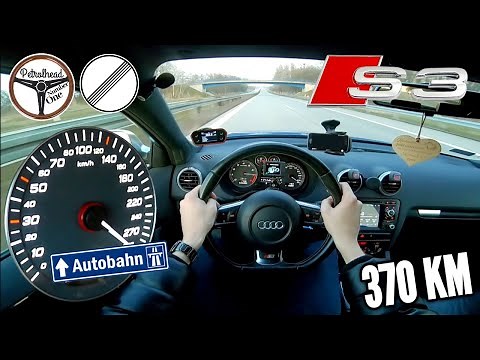 370 KM Audi S3 8p | V-MAX. Highway test. RACEBOX 100-200 km/h.