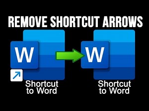 How to Remove the Shortcut Arrow on Icon Files in Windows