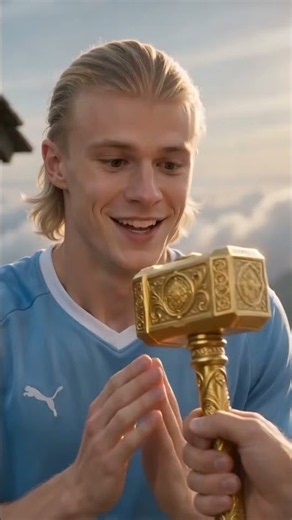 The Golden Hammer: Honest Haaland vs. Sneaky Mbappé #funny #haaland #football #mbappe