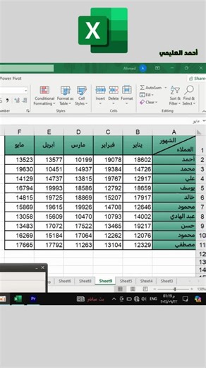 شرح برنامج الاكسل للمحاسبة