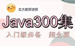 Java300集-史上最全-北大计算机教授为小白定制的保姆级教程-入门很简单