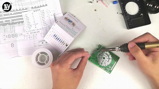 DT830B数字万用表焊接组装视频