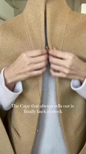The Cape that always sells out is finally back in stock. Add this statement piece to your cool-weather wardrobe. | Alice Walk