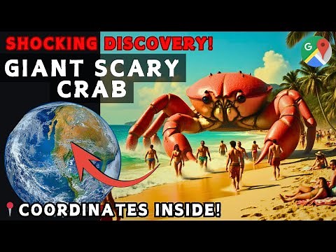 🤯 I Found a Giant Scary Crab on Google Maps! (Shocking Discovery) 🌎