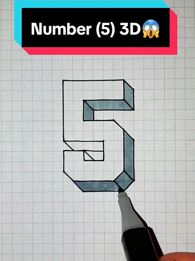 Creating Stunning 3D Number 5 Illusions