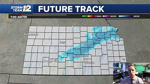 3.6K views · 29 reactions | Snow is falling on parts on Kansas this morning, and slippery roads are possible. However, we quickly return to spring and remain there for quite some time. | KWCH 12 News | Facebook