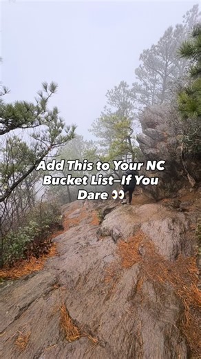 If you haven’t hiked Lookout Mountain in Montreat, NC, here’s what you’re missing 👇⛰️ This short but seriously intense one-mile trail climbs straight up the mountain, with steep switchbacks, rocky sections, and a fun little scramble that gets your heart rate going 😅🪨🔥 Today the trail was covered in clouds and light snow ❄️, so the views were hiding behind the fog — still beautiful in their own moody way, but definitely not the classic Montreat overlook everyone comes for. On a clear day, the