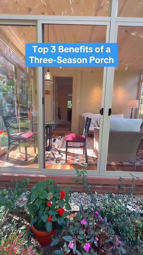1.1K reactions · 88 shares | Why choose a three-season porch? - Extend your living space - Enjoy nature without weather or bugs - Increase home value See how Patio Enclosures makes it happen. Full blog here: https://bit.ly/47MCfmU #threeseasonporch #sunroom #homeaddition #patioenclosures | Patio Enclosures | Facebook