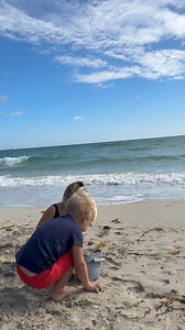 Playful toddlers on the beach | David Family