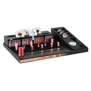 [Hot Item] Custom Full Set of Makeup Black High Density PVC Display Rack