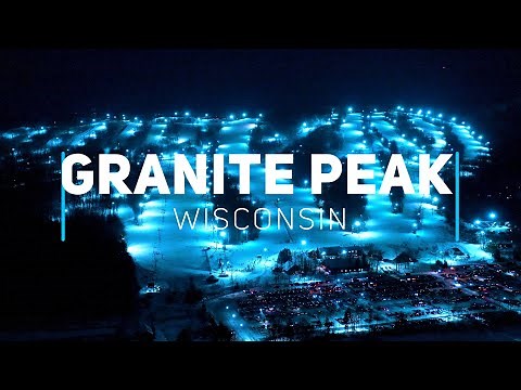 Granite Peak skiing at Rib Mountain - Wausau, Wisconsin | 4K drone video