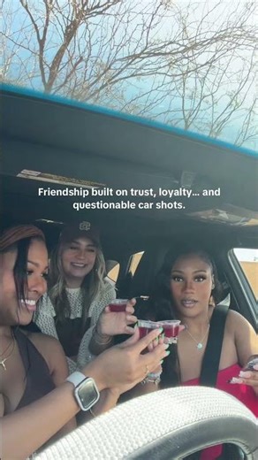 The pregame started the second we got in the car 🚘(there was no drinking while driving) #friendship