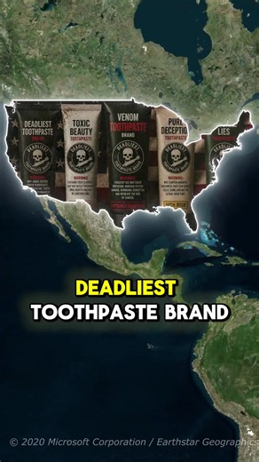 Do you know? #usa#americans#unitedstates#geography#doyouknow#learnontiktok#viral#trending#fyp#states#cities#deadliest#toothpaste#brands#theus