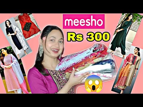 Meesho kurta sets at Rs 300😱 | Affordable 5 kurta sets on Meesho | kurta sets review| Jyoti Rawat