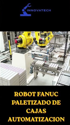 ✅Proceso Automatizado Paletizado Robot Fanuc #automatizacion #automation 🦾