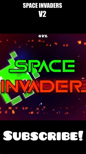 Geometry Dash SPACE INVADERS V2 #gd #dipvargd #gdupdate