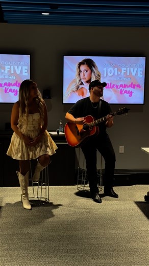 16 reactions | We had the best time welcoming @AlexandraKayMusic to New Country 101-FIVE today before her tour kicks off at Variety Playhouse tonight! ✨ Her bubbly personality lit up the room, and her performance of her new single “Painted Him Perfect” gave us chills  | New Country 101-Five | Facebook