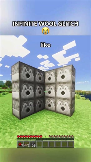 INFINITE WOOL GLITCH💀 #lollimc #minecraft