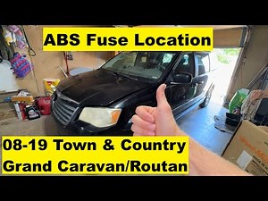 ABS Fuse Location Chrysler Town and Country Dodge Grand Caravan 2008-2019