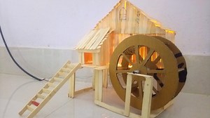 DIY water turbine science project for school