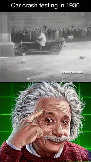 Car crash testing in 1930