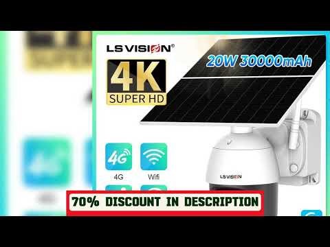 A must-have product! LS VISION 24-hours Video Solar Camera 4G 20X Zoom 20W Panel Outdoor Wifi Surv