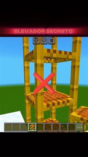 ELEVADOR CAMUFLADO NA NEVE #minecraft #Tutorial #shorts