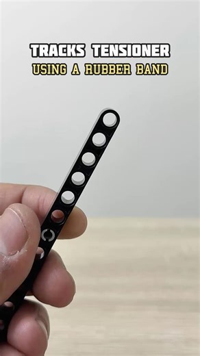 Tracks Tensioner (Using a Rubber Band) #lego #legotechnic #mechanism