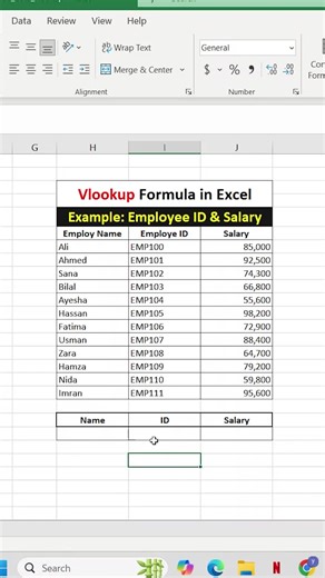 vlookup in Excel #viral #excel #exceltips #computer #computertech44