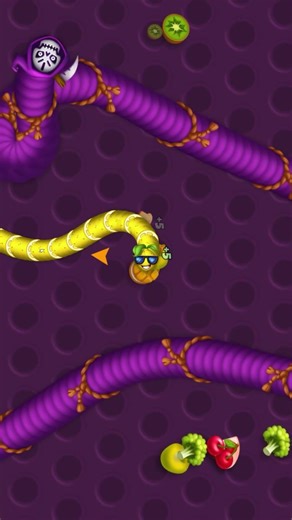 Worms Zone Giant Worm Gameplay | Worms Zone Biggest Snake Gameplay @MrZoneDominator