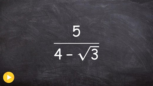 Using the conjugate to simplify a rational expression with a radical