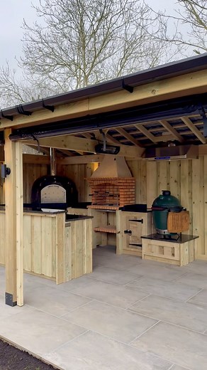 583K views · 15 reactions | Welcome to the Amigo family Carl!  This project features: ▪️7m x 4m barn 1m front overhang ▪️Premium Black diamond Amigo Oven with stainless steel door ▪️600mm traditional brick counter top bbq ▪️Grey porcelain floor ▪️Black granite work tops ▪️Double glazing glass ▪️Roll up pvc blinds ▪️Lighting Canterbury, Kent | A m i g o O u t d o o r L i v i n g | | Amigo Outdoor Living | Facebook