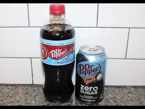 Dr Pepper Creamy Coconut: Regular & Zero Sugar Review