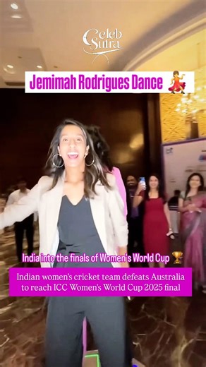 𝗖𝗲𝗹𝗲𝗯 𝗦𝘂𝘁𝗿𝗮 '𝗫' on Instagram: "📌 Women’s Cricket World Cup: Jemimah Rodrigues hit a breathtaking unbeaten 127 to propel India into the Women’s Cricket World Cup final with a five-wicket win over defending champions Australia. Chasing a record 339 for victory, Rodrigues brought up her maiden World Cup century off 115 balls and staged a stunning fightback alongside her captain Harmanpreet Kaur (89) as they posted 341-5 to end Australia's World Cup winning streak. . . . . . ( ICC World 