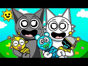 GRAY and WENDA ADOPT a FAMILY of SPRUNKIS BABIES 🍼👶🏻 WE ARE PARENTS! on ROBLOX INCREDIBOX