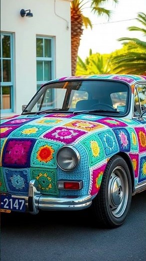 Why Is This Car Covered in Yarn? | Coche cubierto a crochet