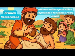 📖 El Buen Samaritano – Historia Bíblica para Niños | ¡Ayudando a los Demás como Jesús! ❤️