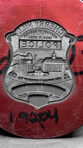 SEE How it’s Made - Cherry Hill Custom Police Badge #metalwork #factory