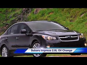 Subaru Impreza 2L Oil Change 2012-2014