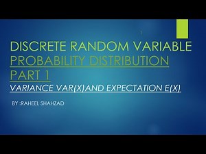 S1 Discrete Random Variable |Probability Distribution|E (X),Var (X) A Levels Mathematics (9709)