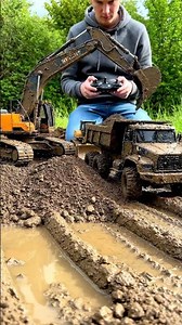 Powerful RC Construction Trucks at Work – Real Dirt Action! #constructionasmr #xcavator #excavator